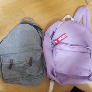 백팩 일괄 판매합니다 (천 백팩,버빌리안 무지백팩)