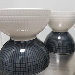 새)2인용(밥그릇2/국그릇 2)-총4pcs(일괄)/그릇세트/밥공기/예쁜그릇