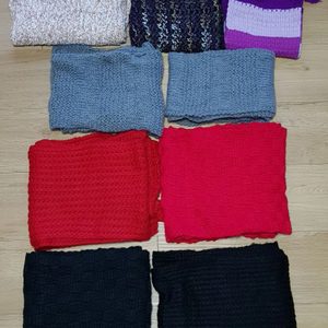 커플가능 공용 목도리+넥워머+커플 방울털모자