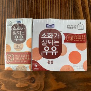 매일우유 6팩 (홍삼우유/락토프리/배아프지않은우유)