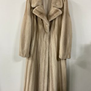 라벤더밍크풀스킨 롱코트(새옷)+밍크베스트