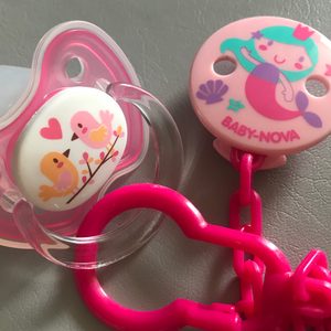 뉴덴티스타 노리개 젖꼭지 공갈젖꼭지 + 젖꼭지 홀더