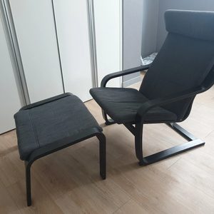 이케아 포엥 암체어(스툴 포함)
