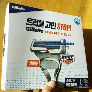 질레트 스킨텍 파워 면도기 + 스킨텍 면도날 5입