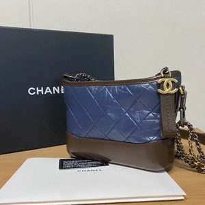백화점구매/chanel샤넬가브리엘 호보백 네이비/브라운시즌백 스몰