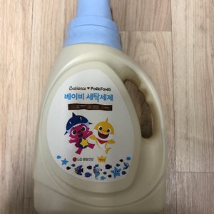 (미개봉 새제품) 아기세제, 아기섬유유연제 _ 베비언스 핑크퐁 베이비 세탁세제, 섬유유연제