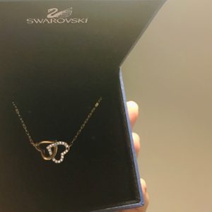정품스와로브스키 더블하트팔찌 스와로브스키팔찌 하트팔찌 스와로브스키하트팔찌 20cm
