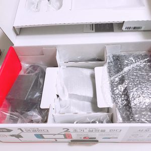 닌텐도스위치+동물의숲타이틀+링피트타이틀+스컬앤코가방+냥발