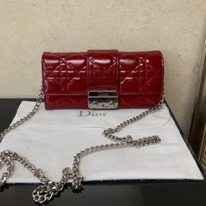 정품 디올 레이디 까나쥬 뉴락 장지갑 체인 woc 월렛백 미니백 dior