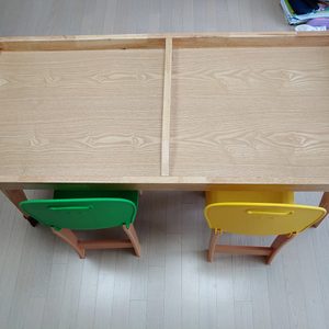 유아책상 2인용책상 레고책상 레고의자