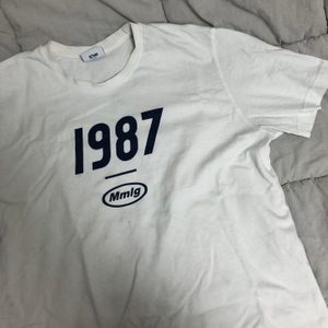 87mm반팔티셔츠 1987반팔티 흰색반팔티 S반팔티 여름반팔티 라운드넥티