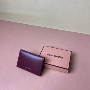 Acne studios(아크네 스튜디오)바이폴드 카드홀더 버건디 카드지갑 팝니다(새상품)