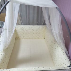 아기 범퍼 침대 팝니다 (롤베이비알러지케어 범퍼침대 특대형 + 범퍼침대용 모기장)