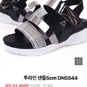실버샌들 스트랩샌들 235 단가라샌들 키높이샌들 편한 샌들 예쁜샌들
