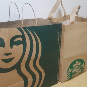스타벅스 래디백(그린)다용도백이랑 완성본이랑 교환원합니다