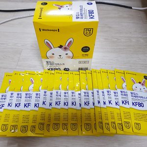 웰킵스 KF80 소형 마스크를 웰킵스 KF80 중형으로 교환합니다