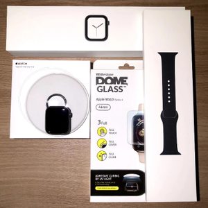 애플워치4 44mm 스페이스 그레이 GPS (해외판 애플케어플러스)