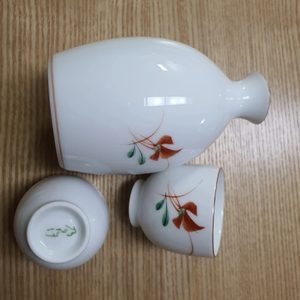 노리다케 앤틱 사케 도쿠리 잔 셋트 노리다께