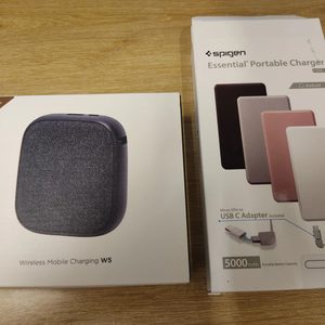 샤오미 solove w5 10000mah 보조배터리 + 슈피겐 5000mah 보조배터리 일괄판매합니다