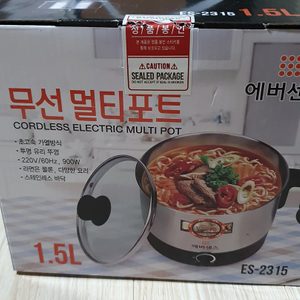 새상품) 에버센스 멀티 무선 전기포트 1.5L 라면포트 멀티포트 다기능포트