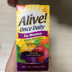 얼라이브 비타민/여성비타민/비타민제/비타민 미개봉
