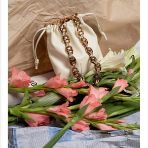 소프트 서울 Mix dust leather bag-크림/카멜