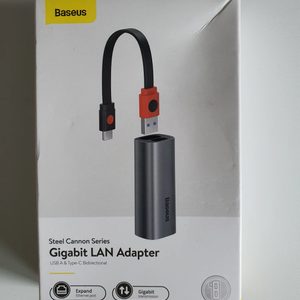 Baseus 2 in 1 USB 이더넷 USB 3.0 이더넷 용 RJ45 Lan 어댑터 USB-C랜카드