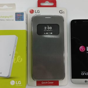 g5+g5배터리팩 미개봉+정품퀵커버케이스 모든 구성이 8만원