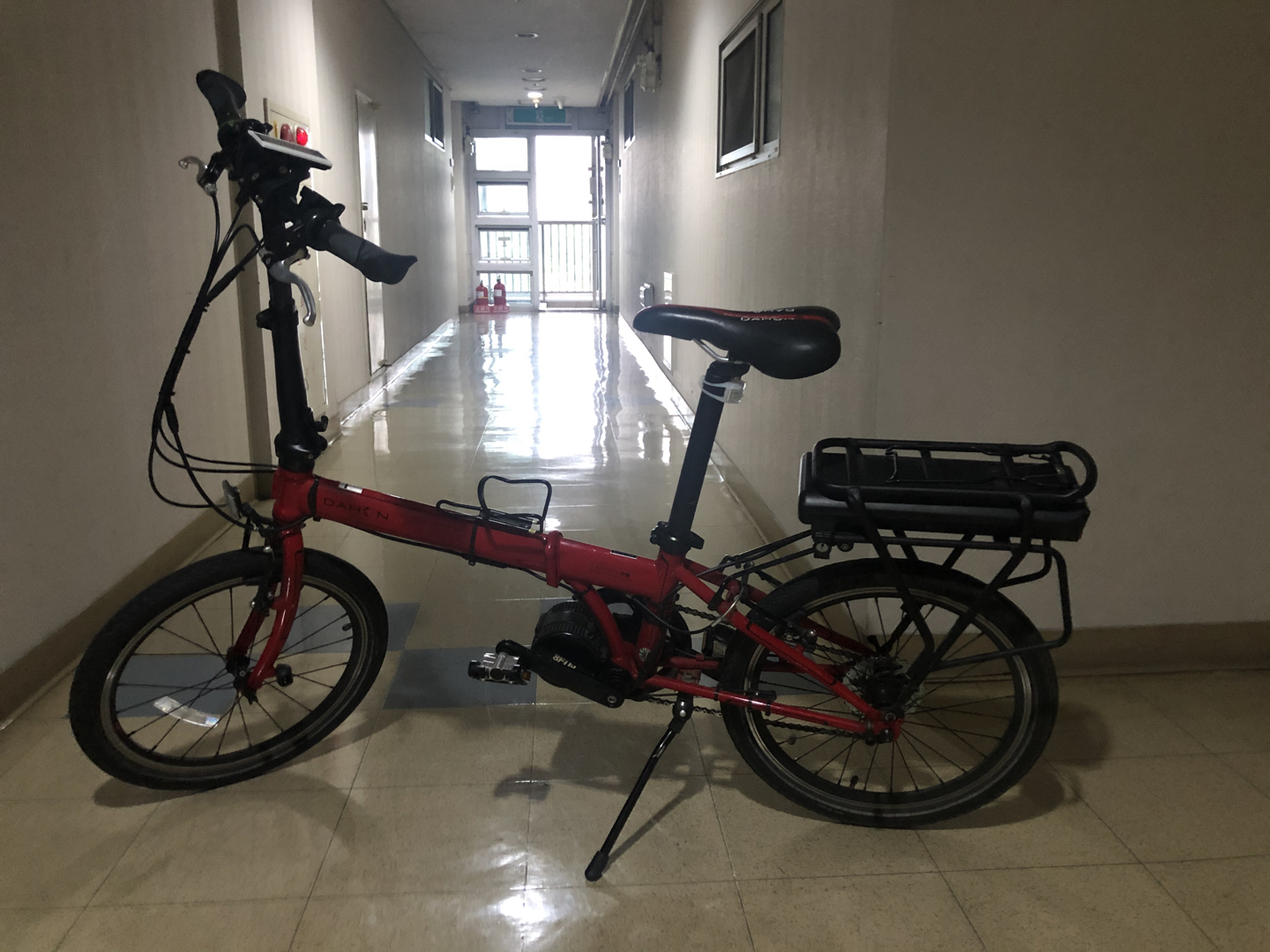 파란색 레스포 자전거