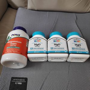 미개봉 21st Century 마그네슘 400mg 90정 Now 마그네슘 400mg 베지 캡슐 180정