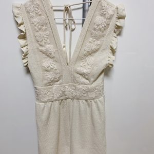 자라 zara 점프수트 (기퓌르 콤비 점프수트)