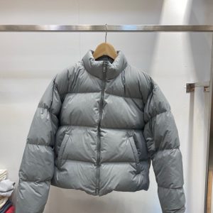 쿠어 숏패딩 민트그레이 M