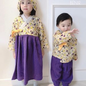 새상품 베니르 베니르한복 남아한복 남아옷 추석한복 유아한복 리버티한복 얼집한복 행사한복 사이즈L 5세
