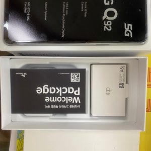 LG Q92 화이트 128G 개봉만 한 미사용 제품