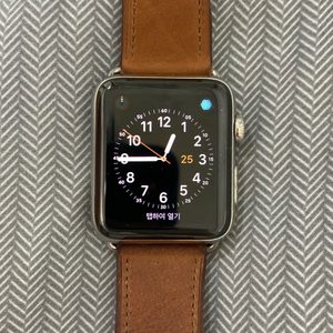 애플워치2 실버 스테인리스 42mm