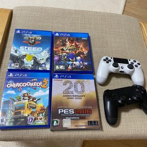 플스4슬림/플레이스테이션4/PS4/1TB/듀얼쇼크2개 타이틀4개포함
