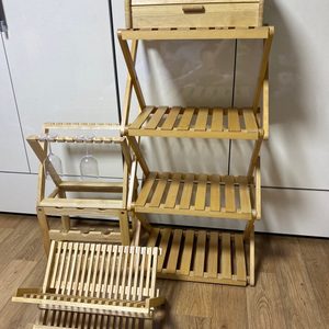 캠핑우드가구 쉘프 와인거치대 와인잔거치대 우드쉘프 캠핑가구 우드접시받침대 우드받침대 감성캠핑