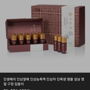 진생베리 인삼열매 인삼농축액 인삼차 진록생 앰플 팝니다.