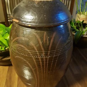 장독 항아리(大 뚜껑 있음) + 장독 항아리(中 뚜껑 없음)