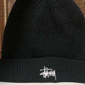 (STUSSY) 스투시 비니 베이직 커프 비니 블랙색상 스투시