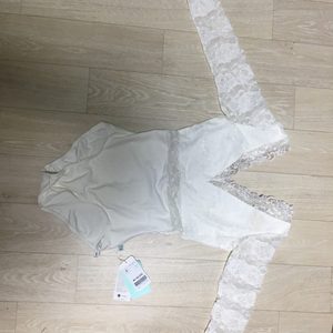 성인용 레오타드/발레복/흰색 레오타드/무용복/입시복/루스플라이