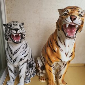 이태리 장식용 호랑이 정품 복을 부르는 호랑이두마리