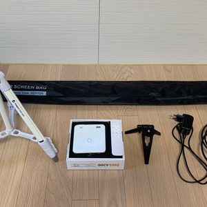 ZEUS A300 미니빔,제우스미니빔,저스미니빔 빔프로젝터 판매(삼각대,롤스크린,해먹 포함)