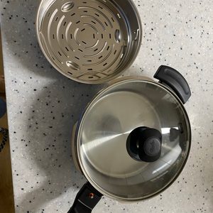 휘슬러 2.5L 압력솥뚜껑 호환가능 냄비뚜껑 + 찜기 미사용 새제품