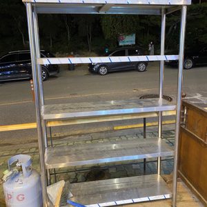 5단 스텐수납장 (1200X400X1820)/주방수납장/스텐선반랙/업소용수납장/업소용스텐랙/스텐선반