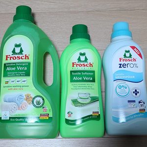 일괄) 프로쉬 알로에베라 세탁세제, 알로에베라 섬유유연제, 알러지제로 섬유유연제 일괄 판매