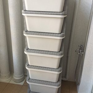 라탄 플라스틱 6단 서랍장