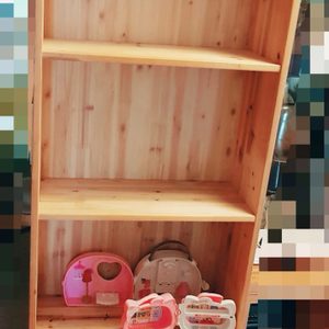 책장/삼나무 원목5단 책장