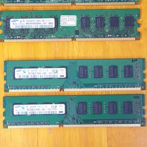삼성 DDR2 2G 2개, DDR3 4G 2개, 노트북용 DDR3 4G 1개