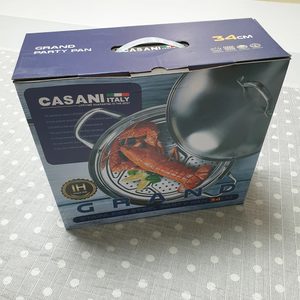 (새상품) 까사니 그랜드 IH 파티팬 34cm 스트머 찜솥 찜냄비 멀티쿡 인덕션 스텐냄비 양수냄비